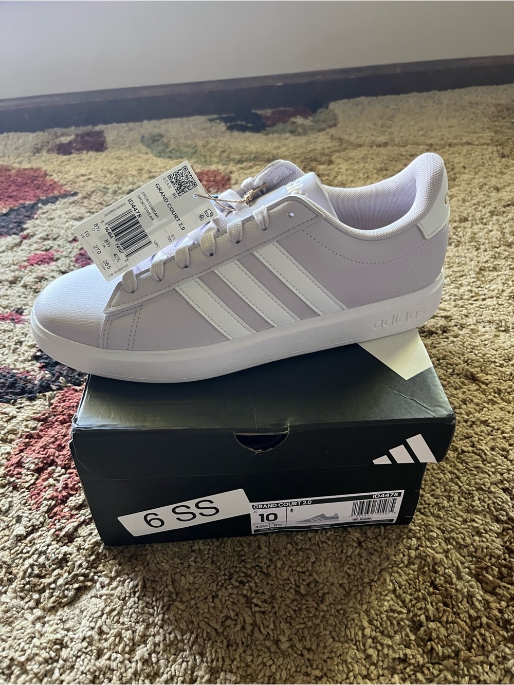 adidas Grand Court 2.0 Lavender and White women’s Sneakers